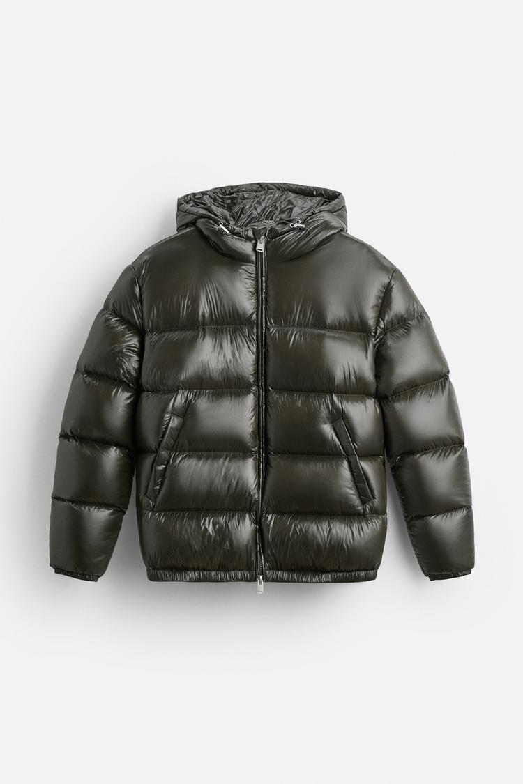 Men’s Lightweight Puffer Jacket – Hooded Padded Coat for Everyday Wear