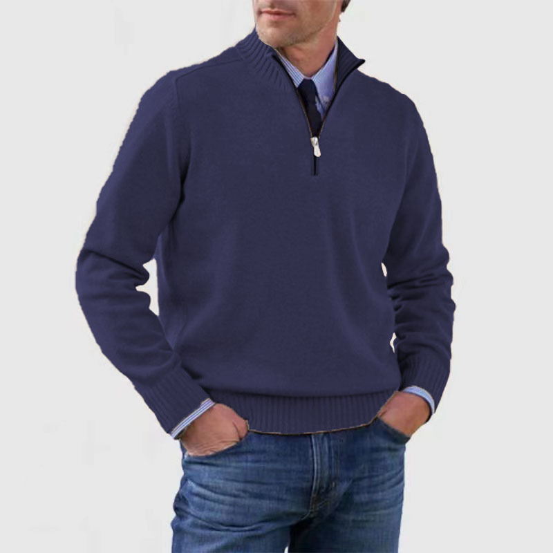 Men’s Half-Zip Sweater – Structured Fit Everyday Layer