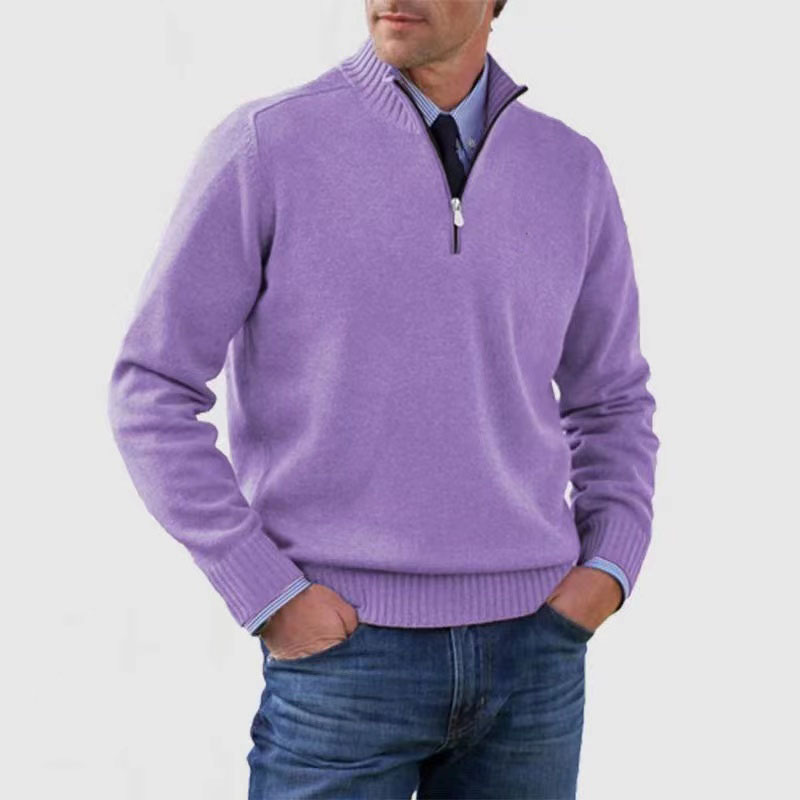 Men’s Half-Zip Sweater – Structured Fit Everyday Layer