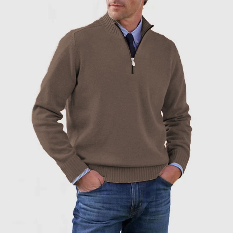 Men’s Half-Zip Sweater – Structured Fit Everyday Layer
