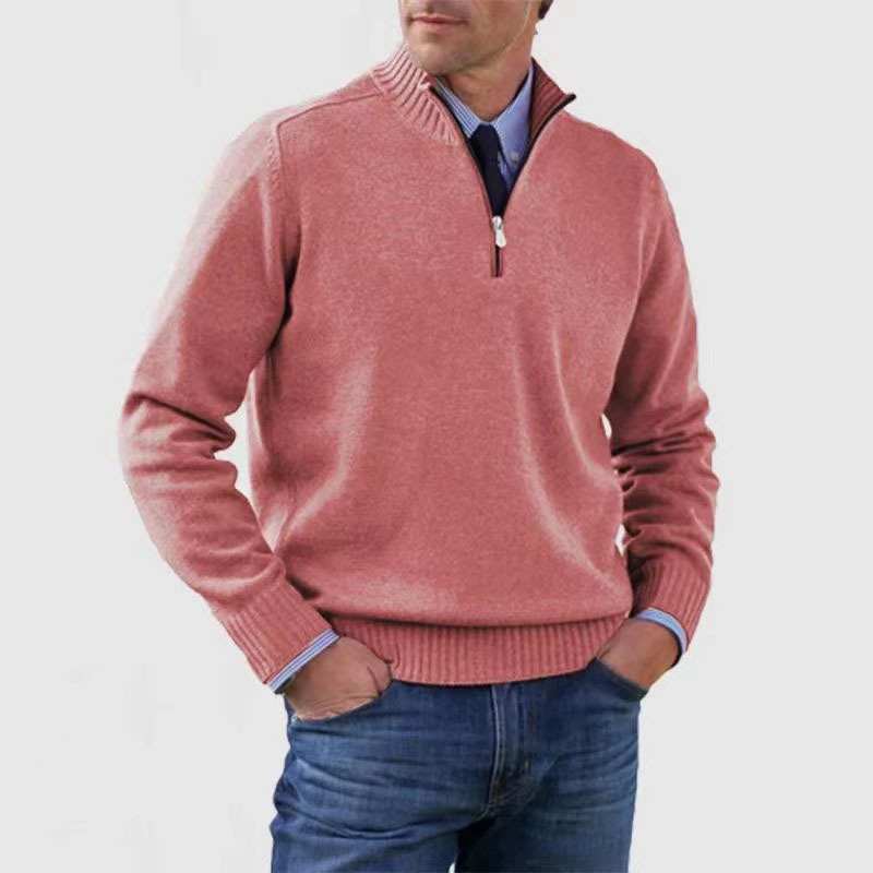 Men’s Half-Zip Sweater – Structured Fit Everyday Layer