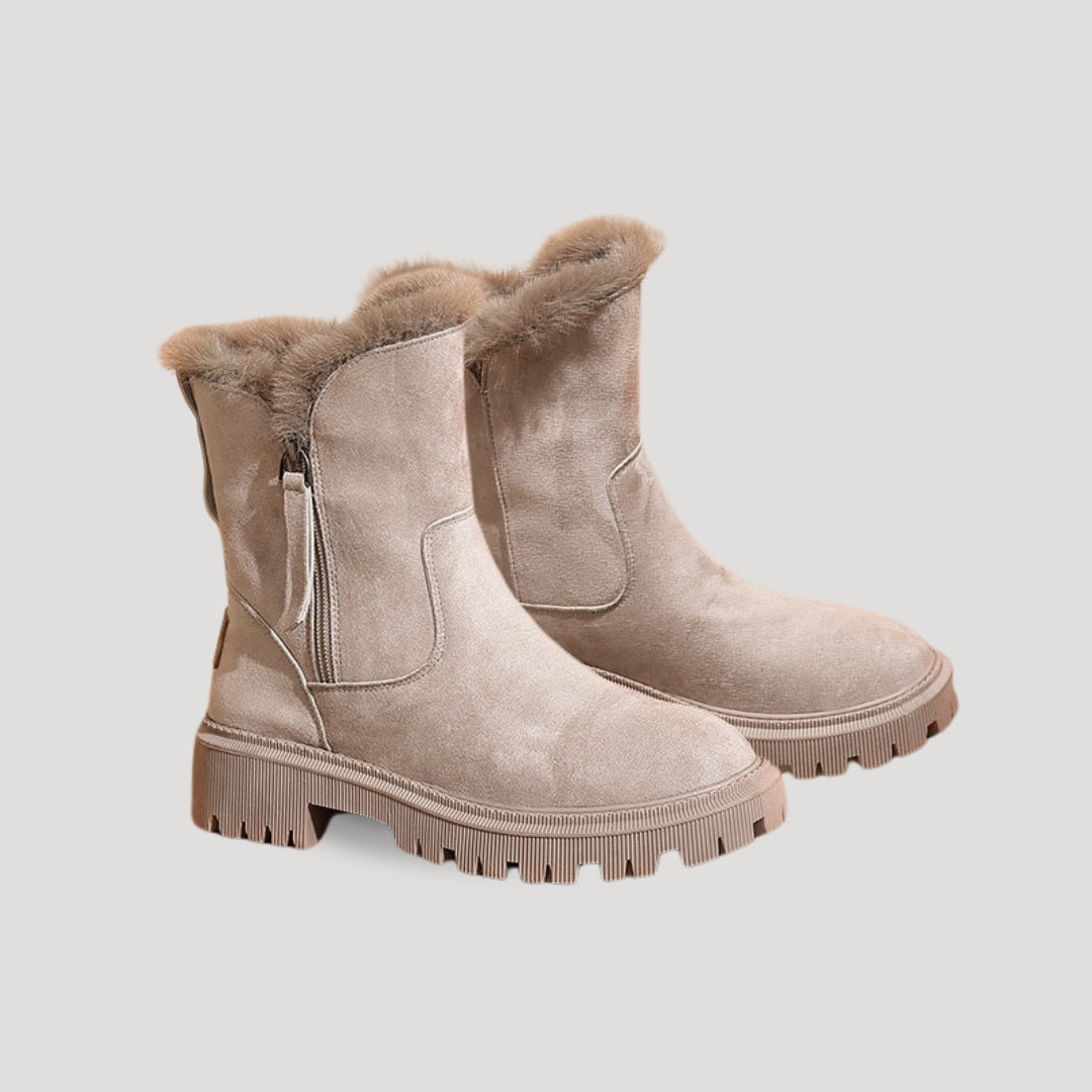 Women’s Fur-Lined Ankle Boots – Cozy Winter Everyday Footwear