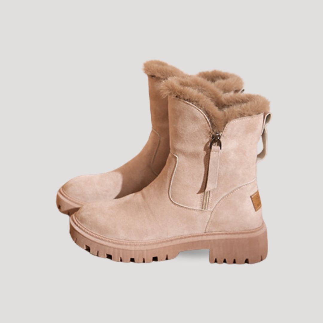 Women’s Fur-Lined Ankle Boots – Cozy Winter Everyday Footwear