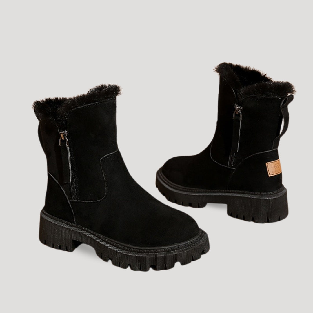 Women’s Fur-Lined Ankle Boots – Cozy Winter Everyday Footwear