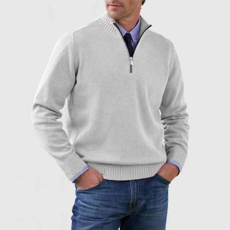 Men’s Half-Zip Sweater – Structured Fit Everyday Layer