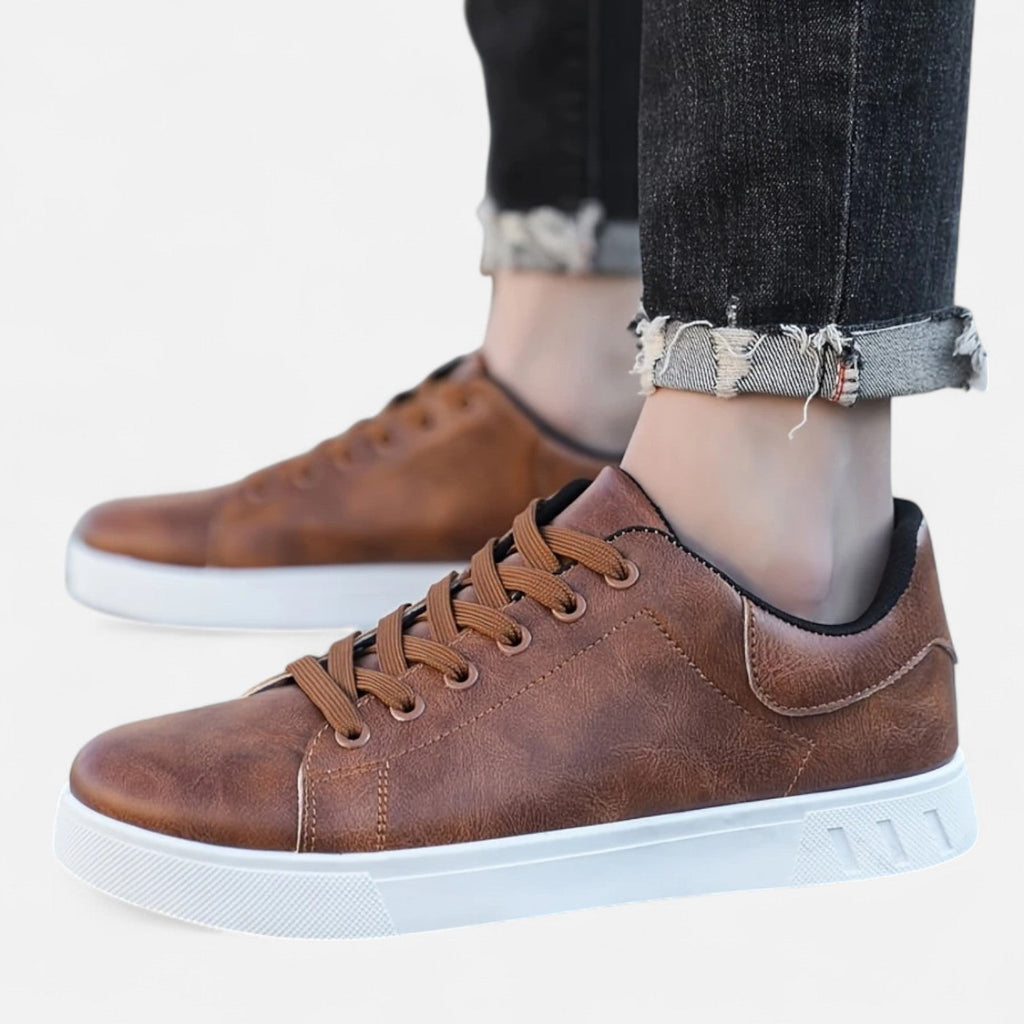 Men’s Smart-Casual Lace-Up Sneakers – Clean Everyday Style