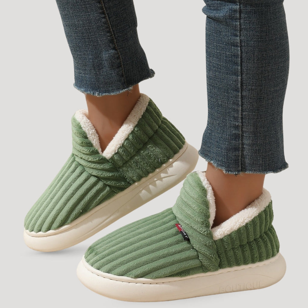 Women’s Slipper Boots – Fleece-Lined Indoor Comfort