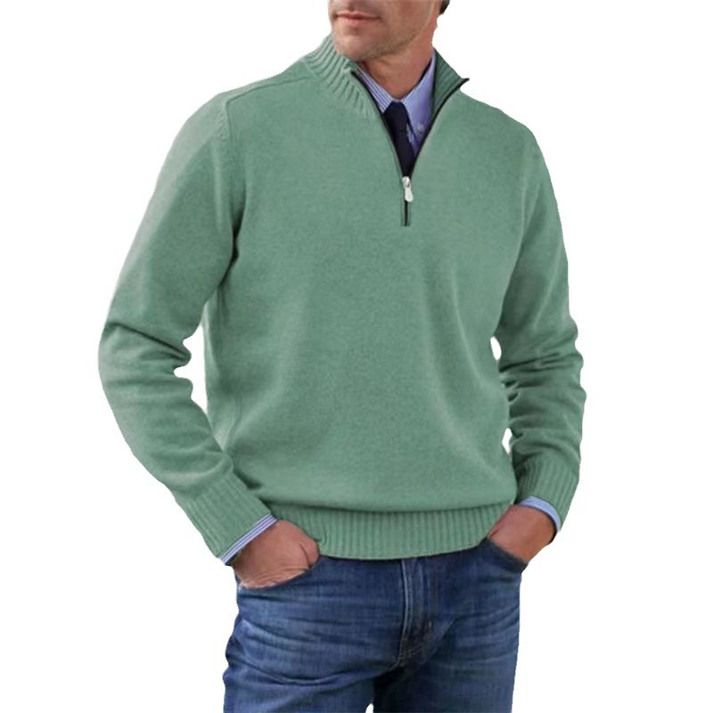 Men’s Half-Zip Sweater – Structured Fit Everyday Layer