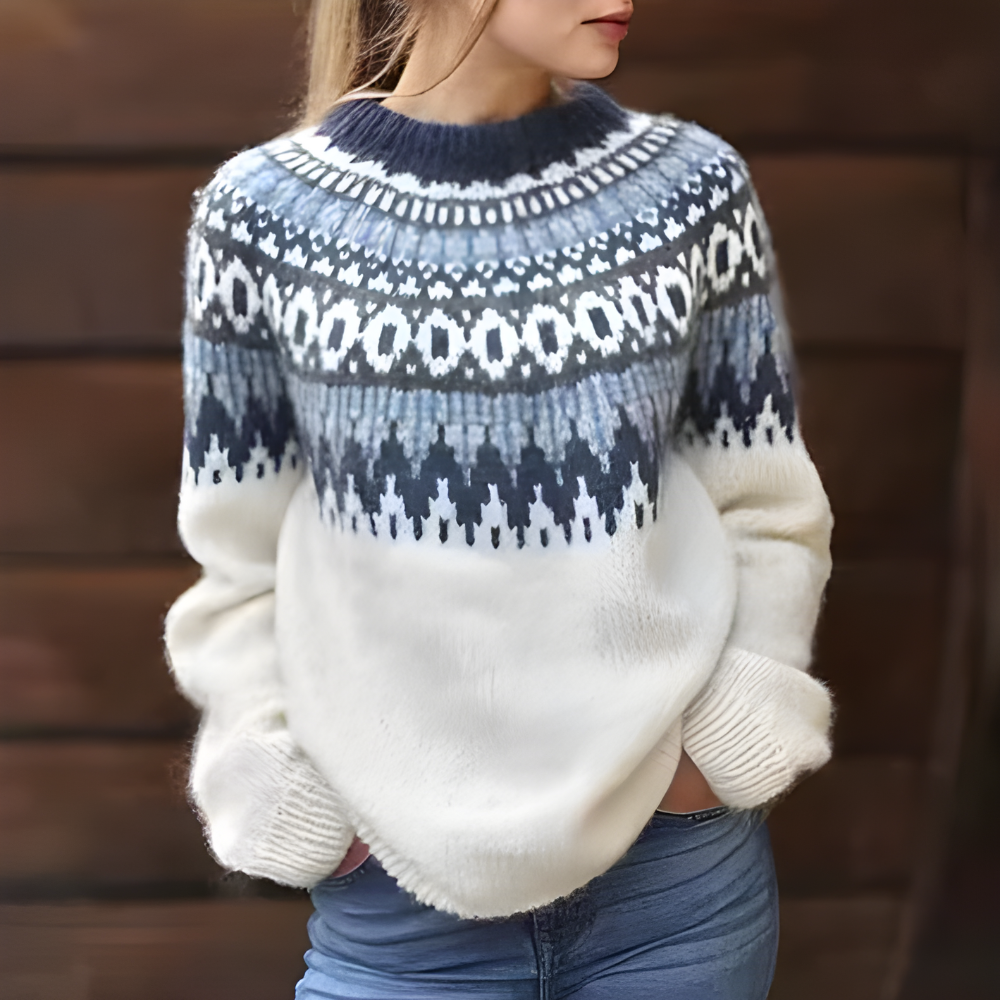 Women’s Fair Isle Jumper – Relaxed Knit for Winter Style