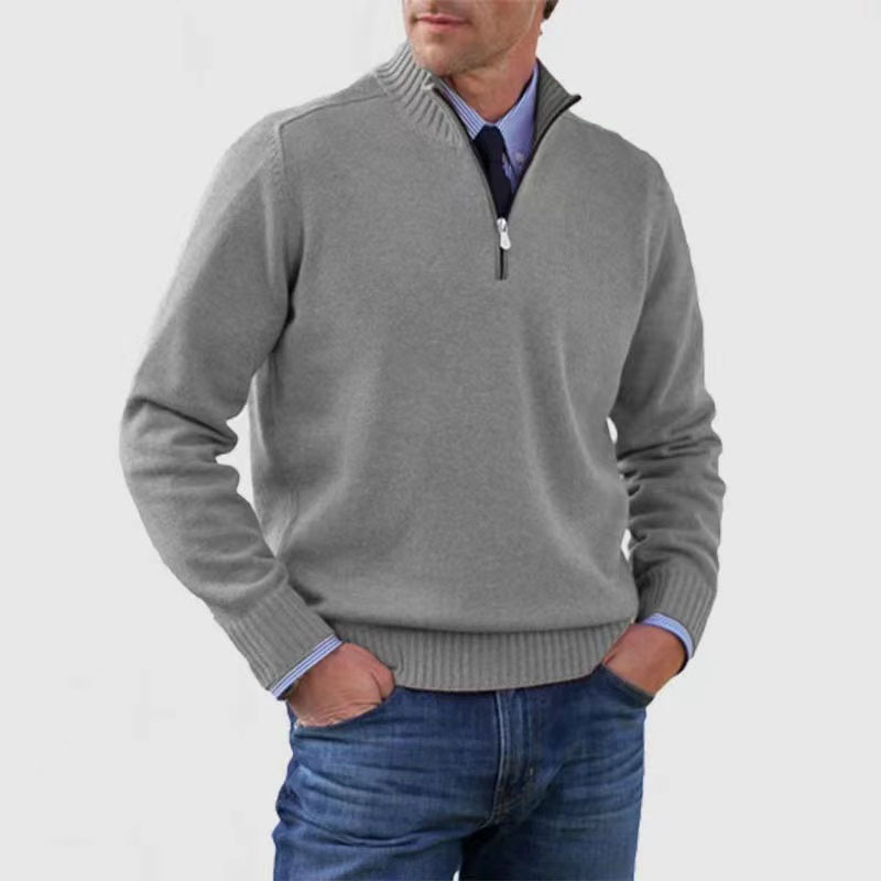 Men’s Half-Zip Sweater – Structured Fit Everyday Layer