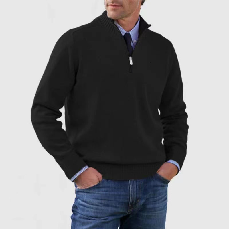 Men’s Half-Zip Sweater – Structured Fit Everyday Layer