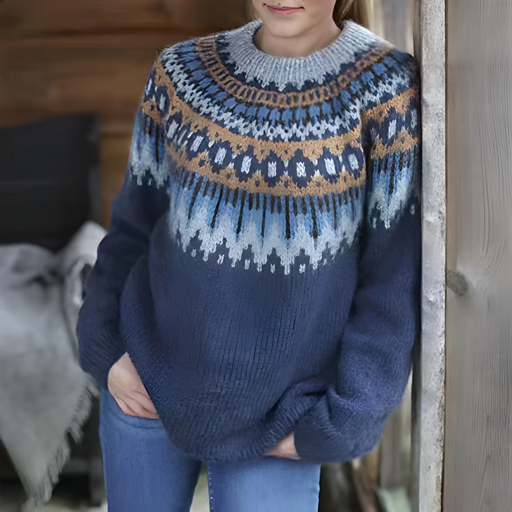 Women’s Fair Isle Jumper – Relaxed Knit for Winter Style