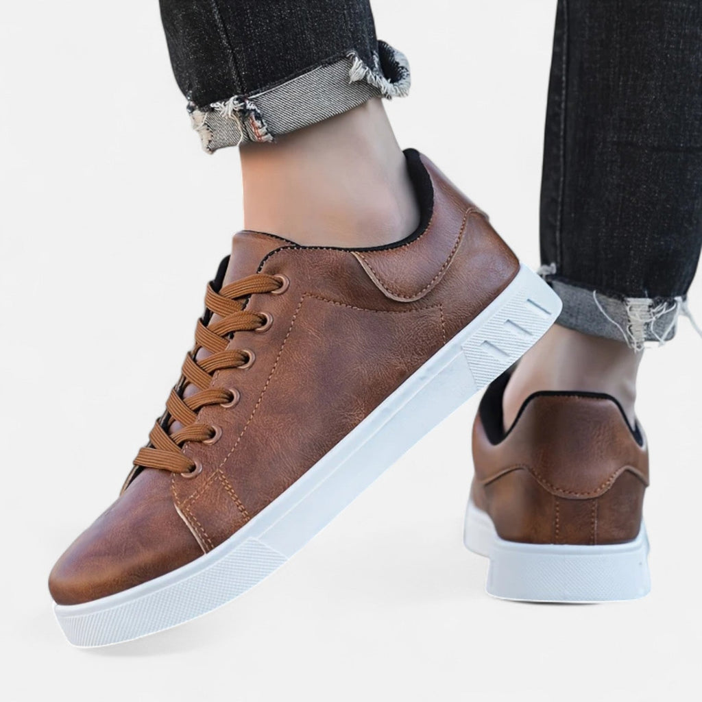 Men’s Smart-Casual Lace-Up Sneakers – Clean Everyday Style