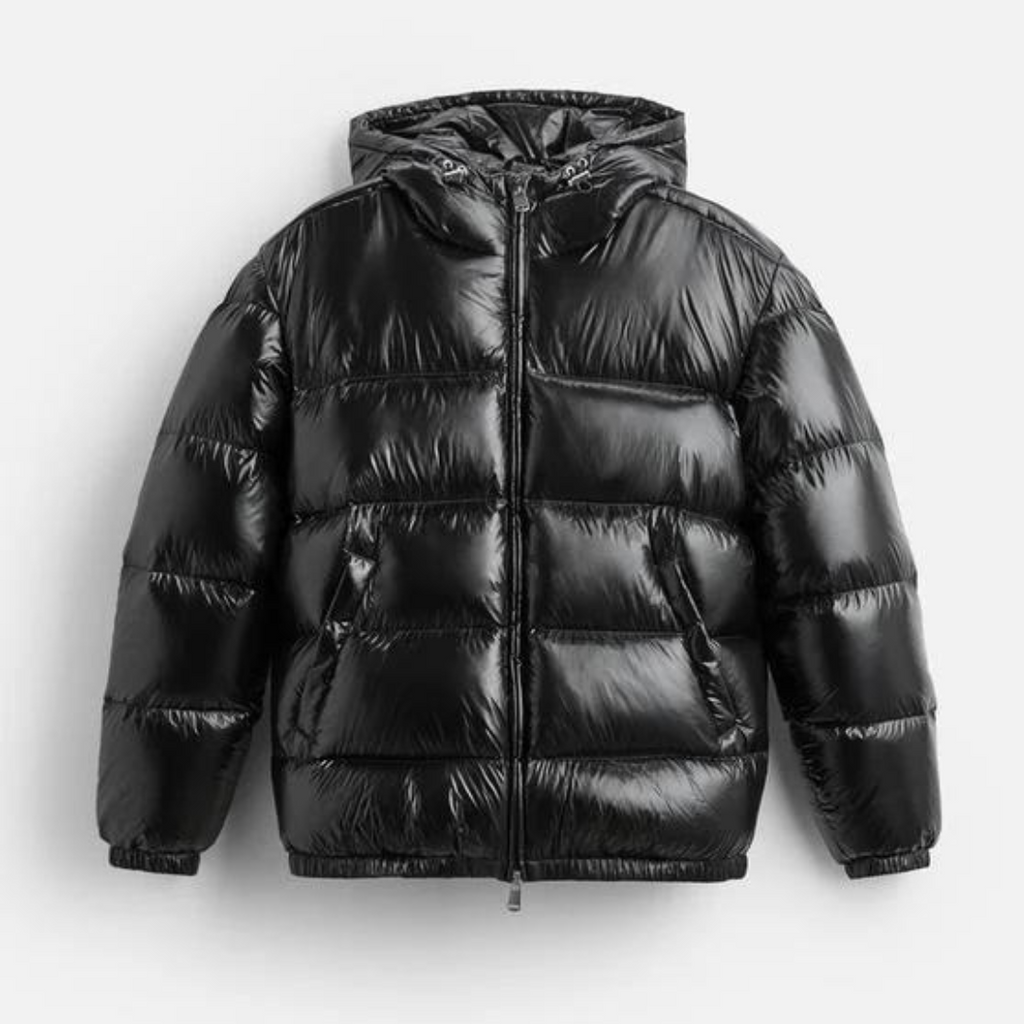 Men’s Lightweight Puffer Jacket – Hooded Padded Coat for Everyday Wear