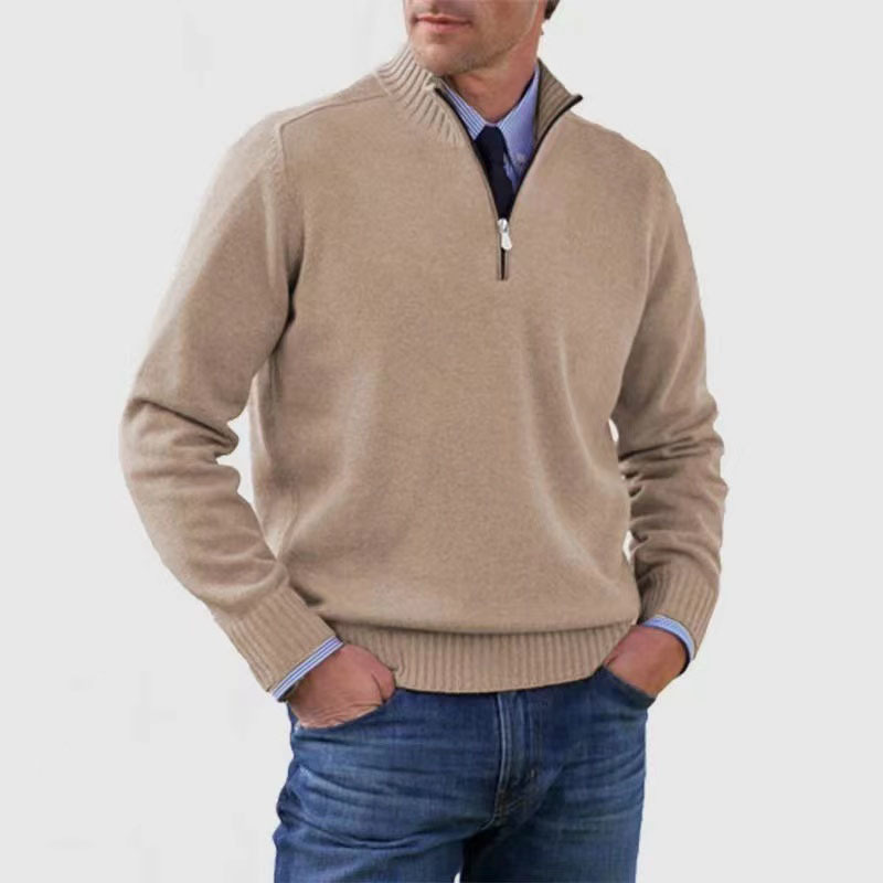 Men’s Half-Zip Sweater – Structured Fit Everyday Layer