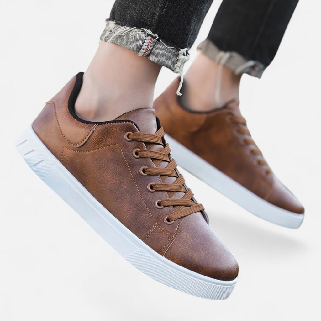 Men’s Smart-Casual Lace-Up Sneakers – Clean Everyday Style