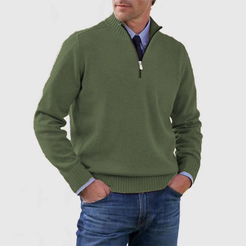 Men’s Half-Zip Sweater – Structured Fit Everyday Layer