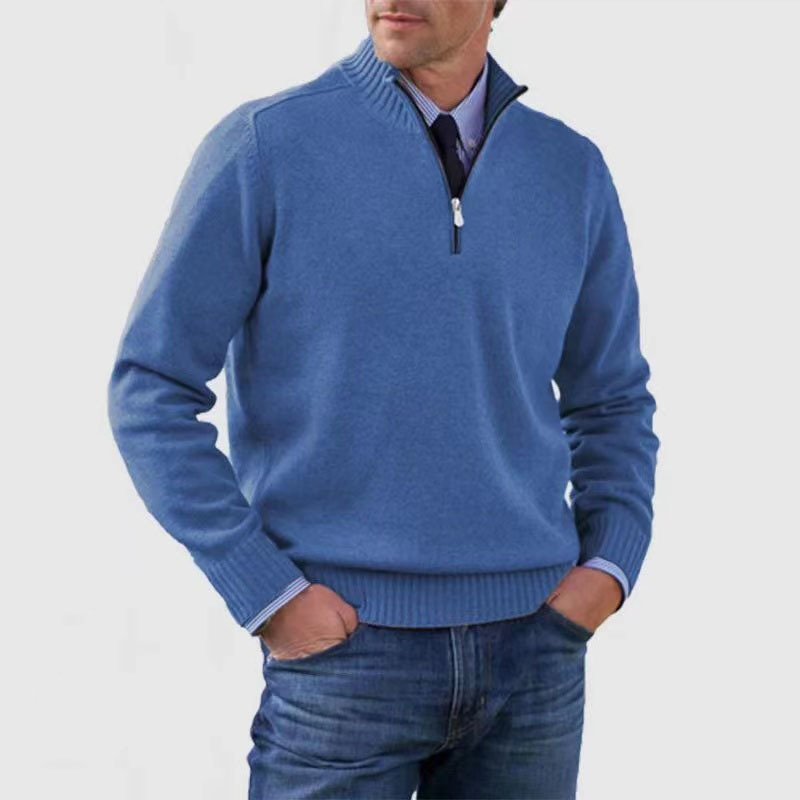 Men’s Half-Zip Sweater – Structured Fit Everyday Layer