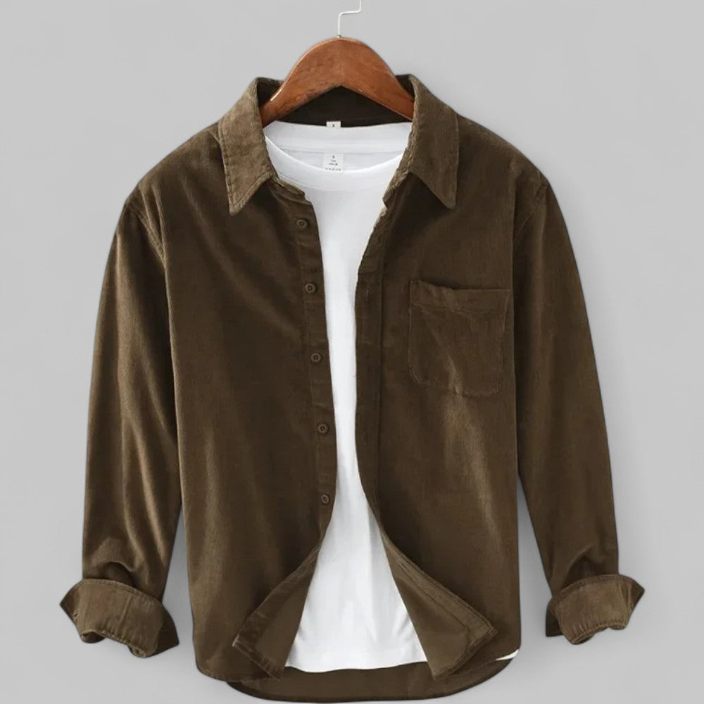 Men’s Retro-Style Shirt – Relaxed Fit Everyday Layer