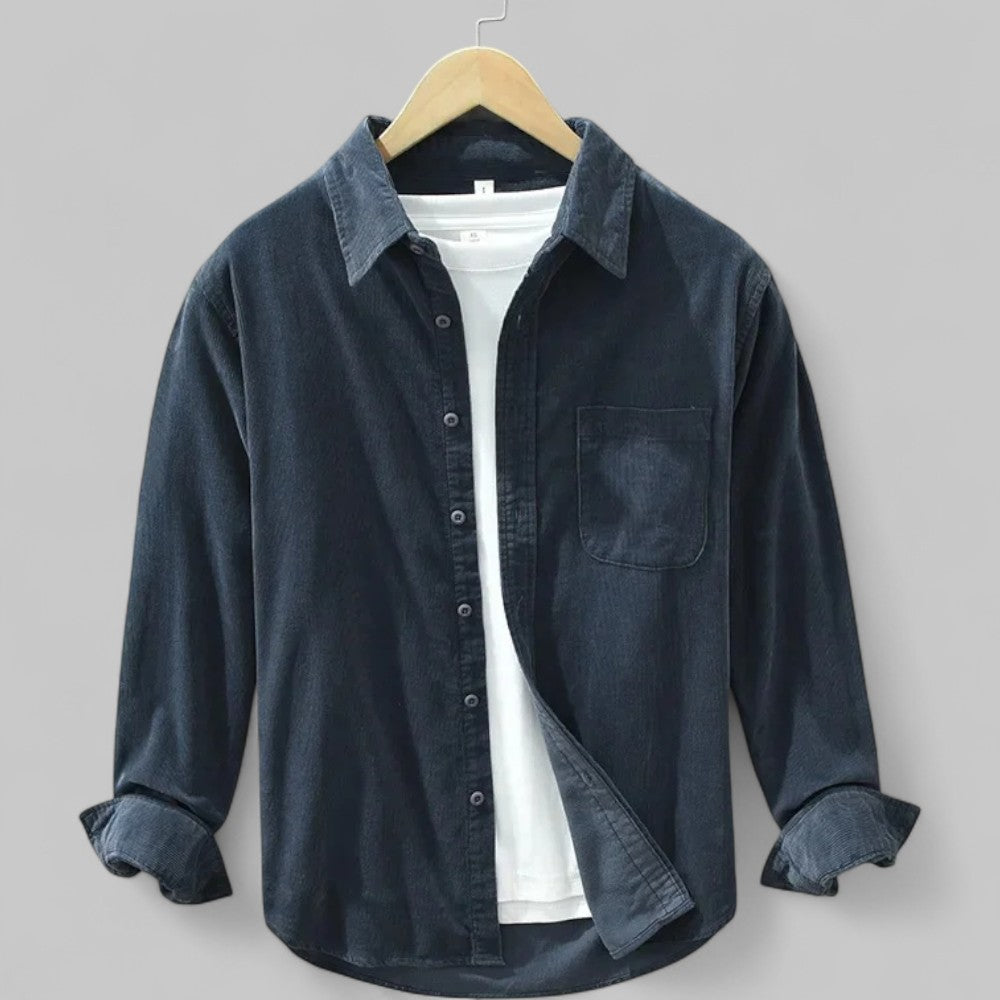 Men’s Retro-Style Shirt – Relaxed Fit Everyday Layer