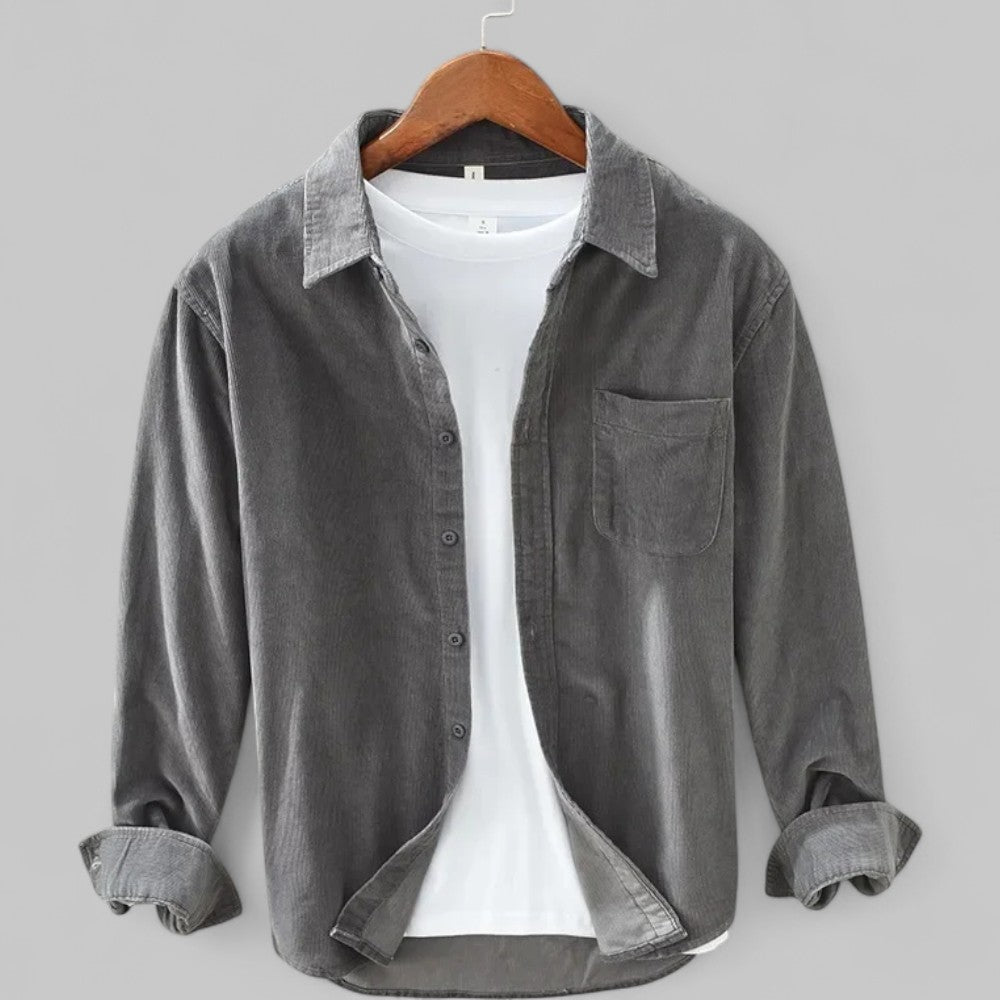 Men’s Retro-Style Shirt – Relaxed Fit Everyday Layer