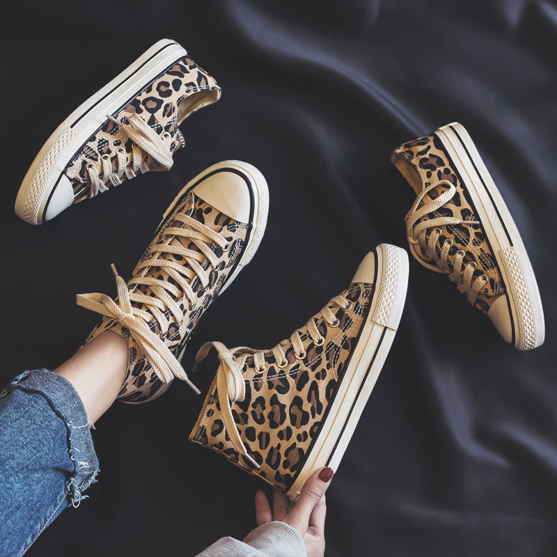 Unisex Animal Print High-Top Sneakers | Statement Style with Everyday Comfort