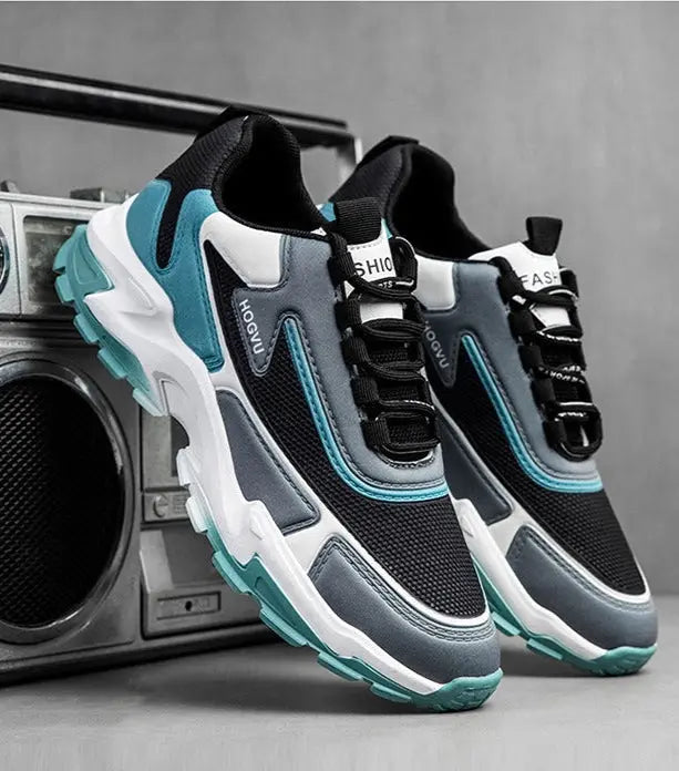 Men’s Mesh Performance Trainers – Breathable Athletic Everyday Footwear