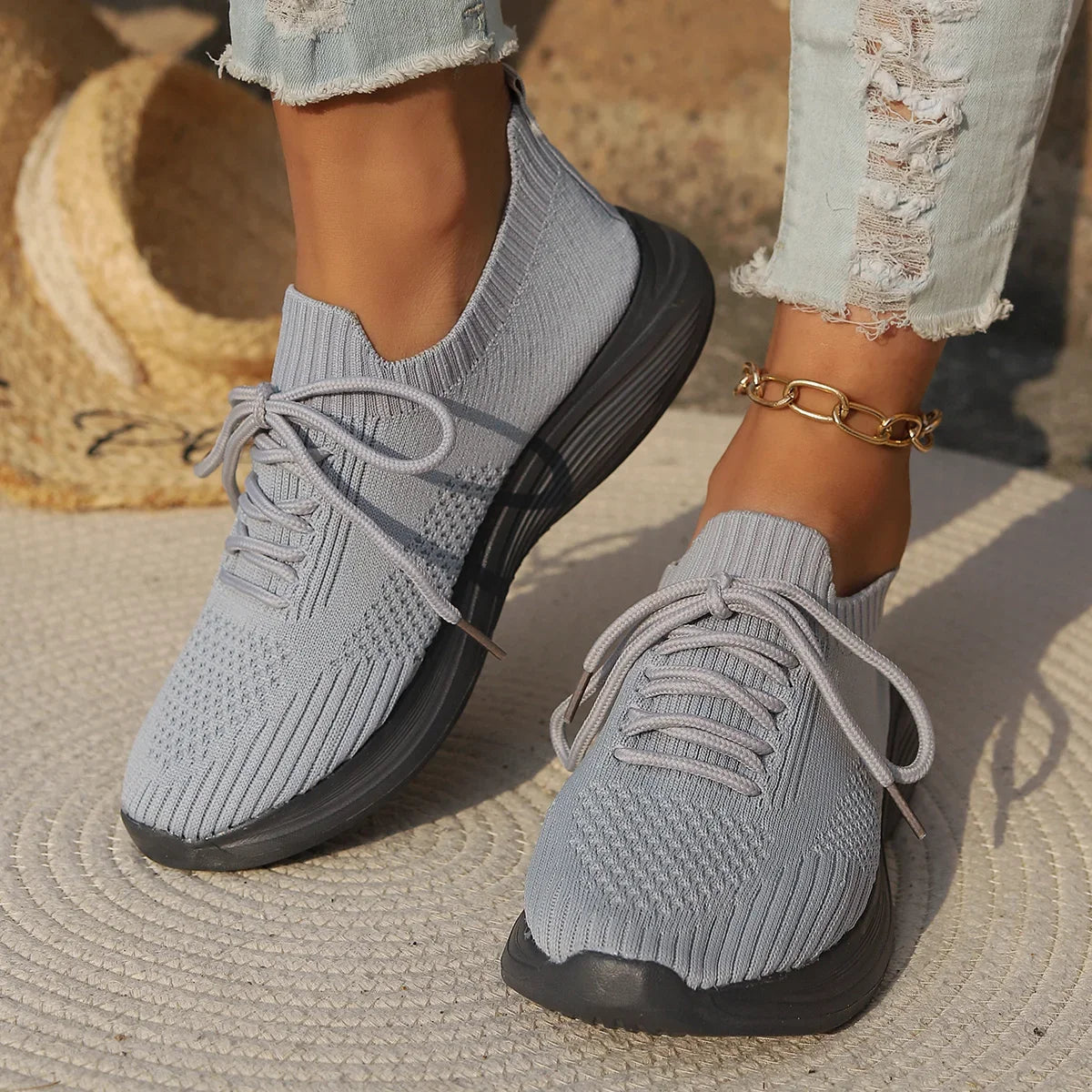 Women’s Breathable Knit Slip-On Sneakers | Lightweight Ease with Everyday Flexibility