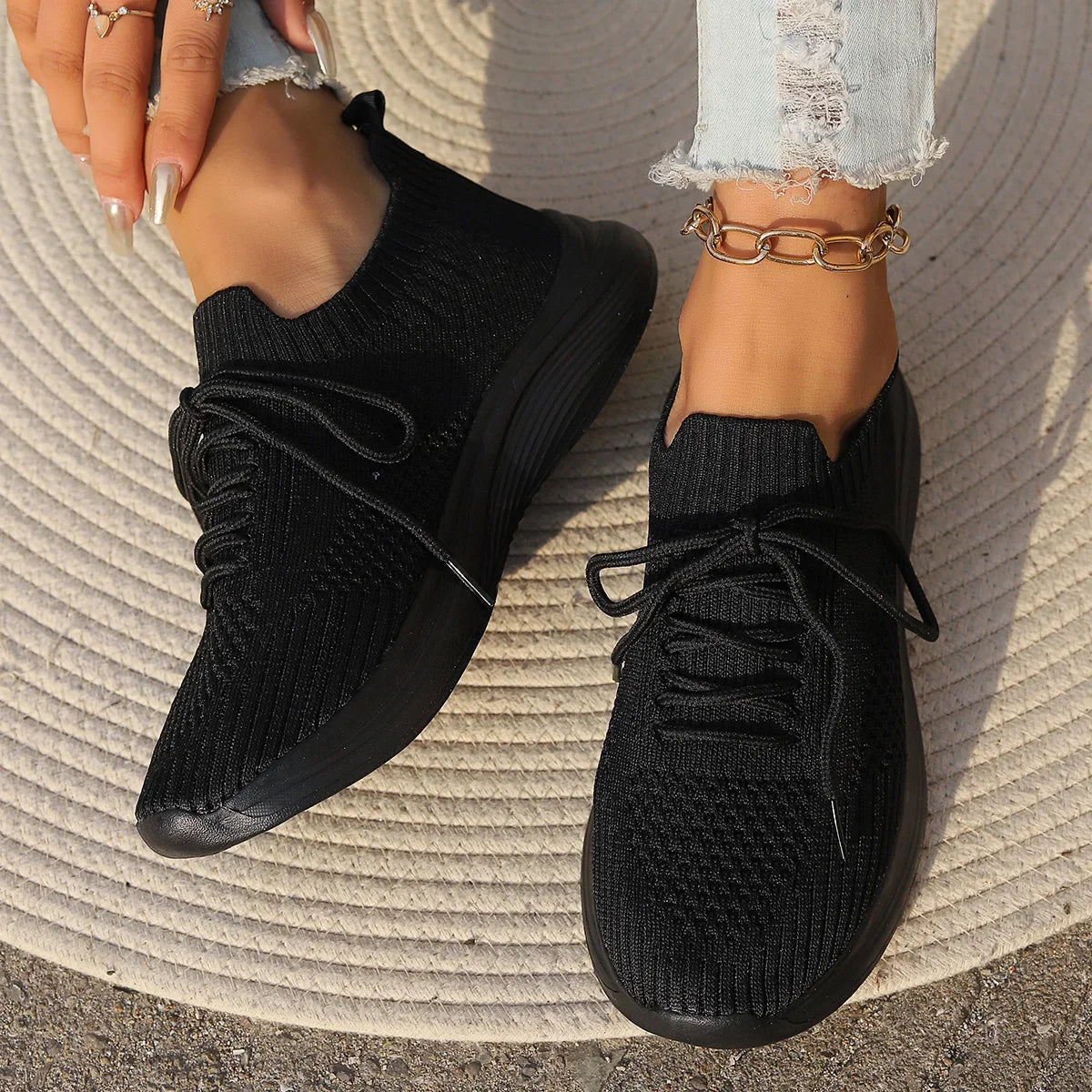 Women’s Breathable Knit Slip-On Sneakers | Lightweight Ease with Everyday Flexibility