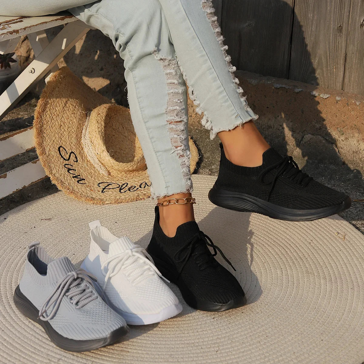 Women’s Breathable Knit Slip-On Sneakers | Lightweight Ease with Everyday Flexibility