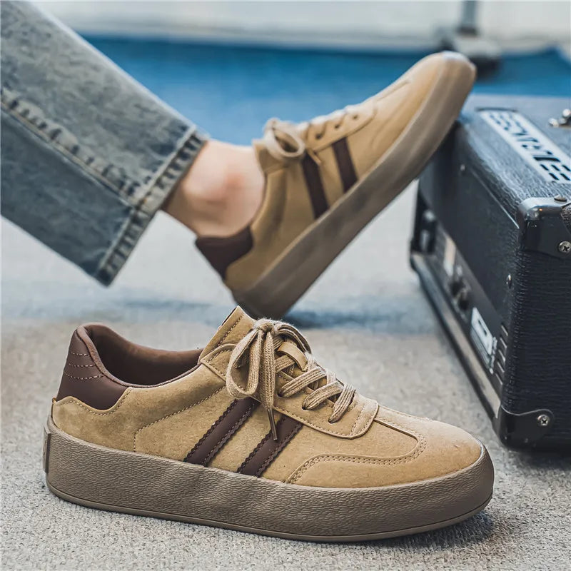 Men’s Suede Low-Top Sneakers – Clean Casual Everyday Footwear