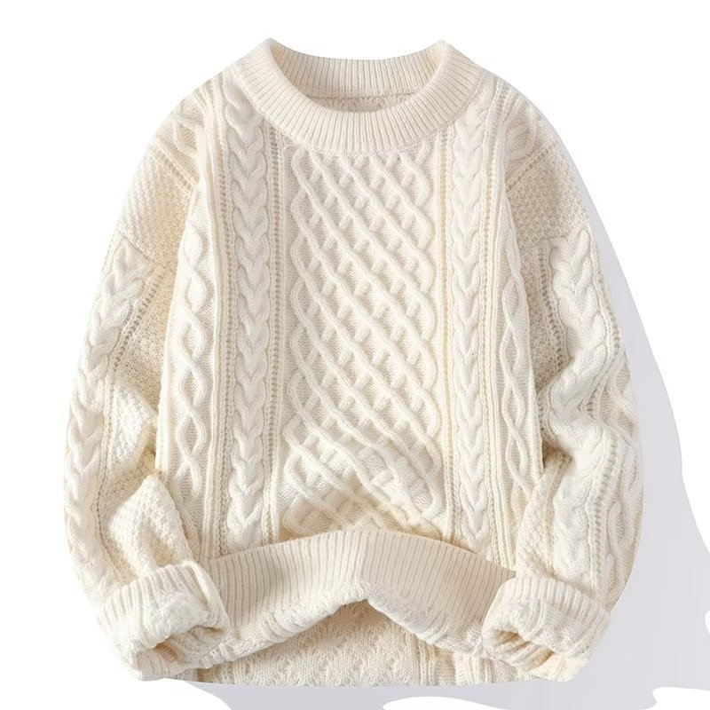 Men’s Textured Winter Sweater – Classic Everyday Layer