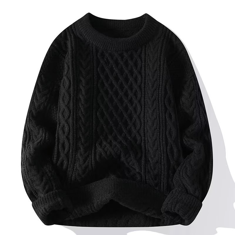 Men’s Textured Winter Sweater – Classic Everyday Layer