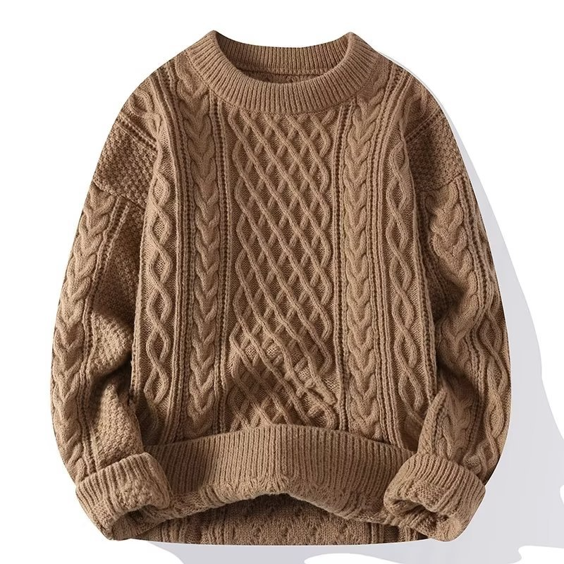 Men’s Textured Winter Sweater – Classic Everyday Layer