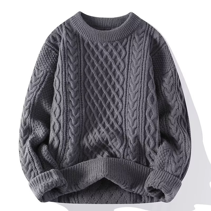 Men’s Textured Winter Sweater – Classic Everyday Layer