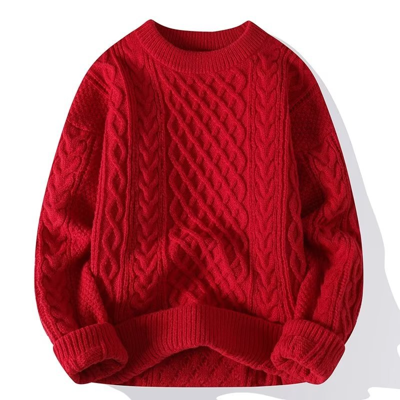 Men’s Textured Winter Sweater – Classic Everyday Layer