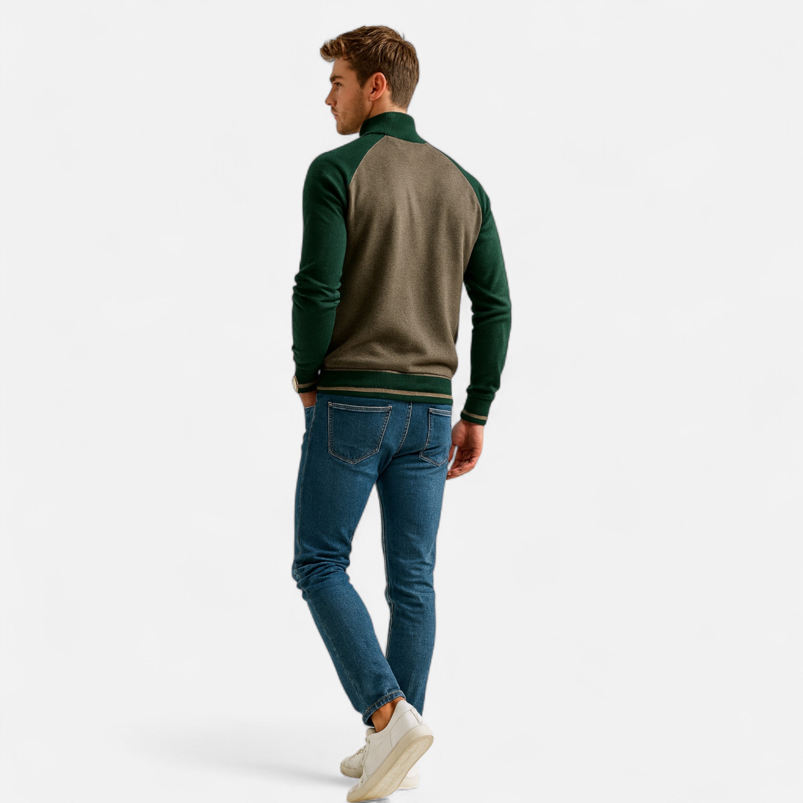 Men’s Zip Knit Sweater – Refined Layer for Cooler Seasons