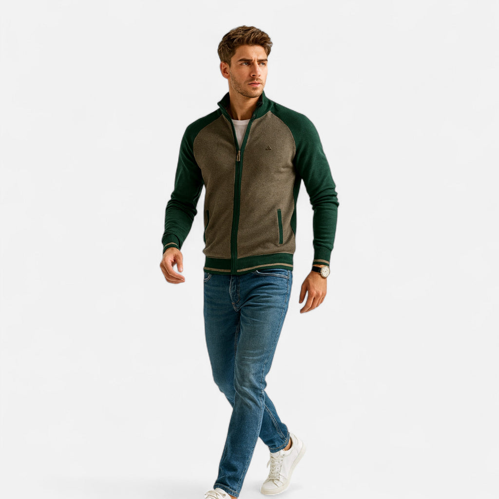 Men’s Zip Knit Sweater – Refined Layer for Cooler Seasons