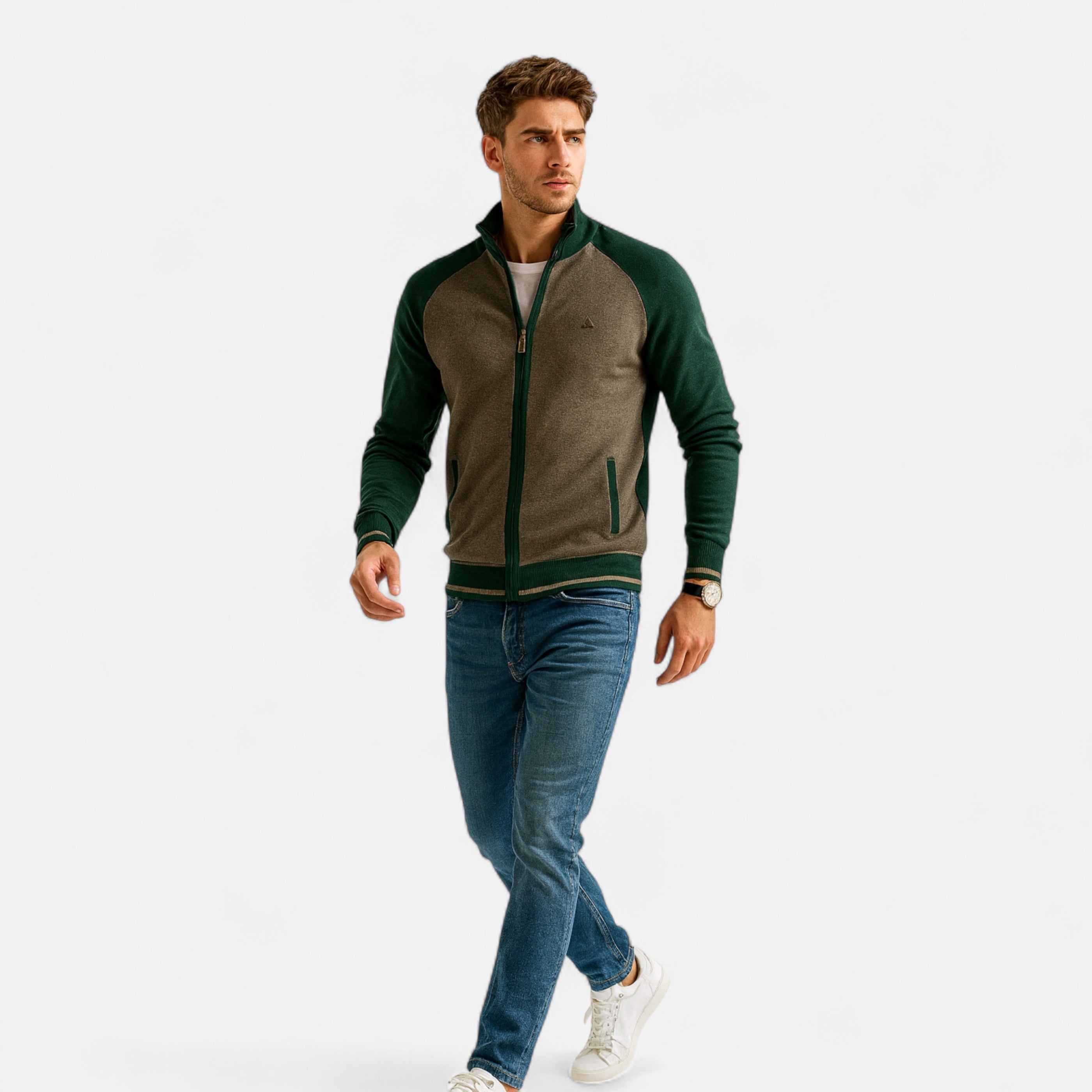 Men’s Zip Knit Sweater – Refined Layer for Cooler Seasons