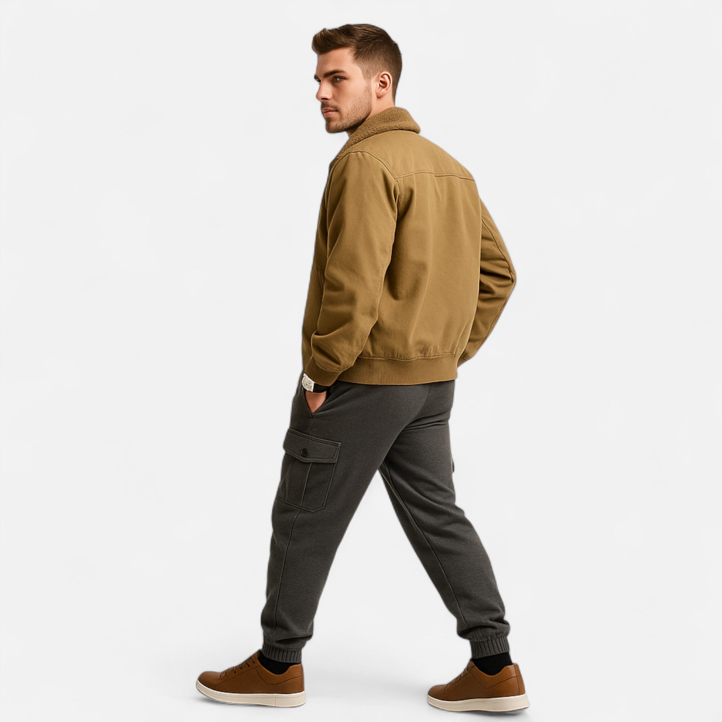 Men’s Smart-Casual Lace-Up Sneakers – Clean Everyday Style