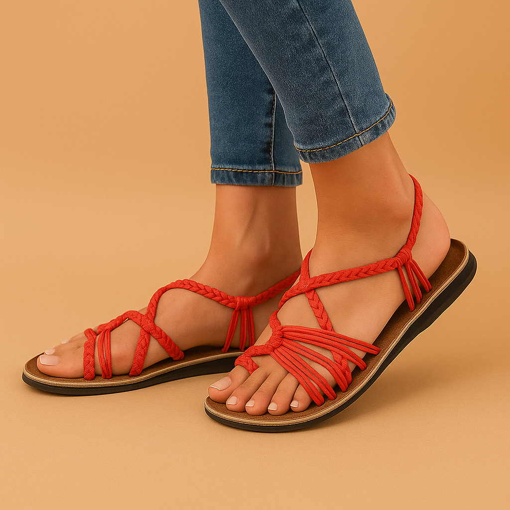 Women’s Colorful Summer Sandals – Cushioned & Adjustable for Warm Days