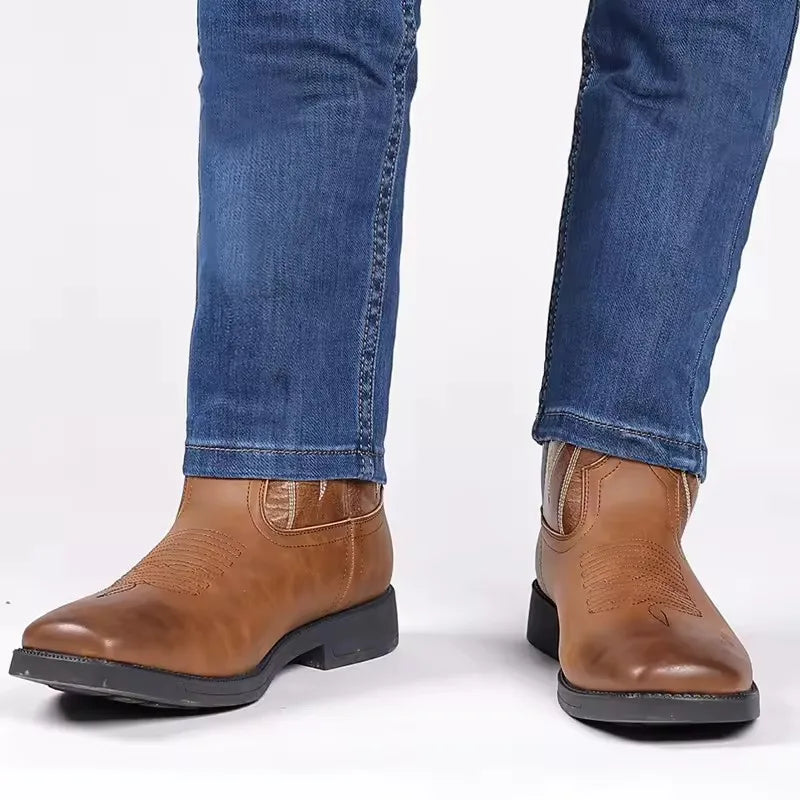 Men’s Embroidered Cowboy Boots – Western-Style Everyday Footwear