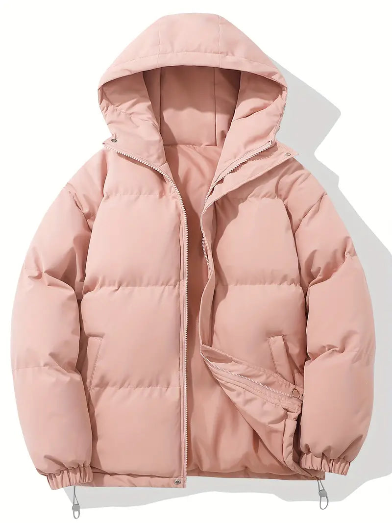 Women’s Hooded Padded Coat – Quilted Winter Outer Layer