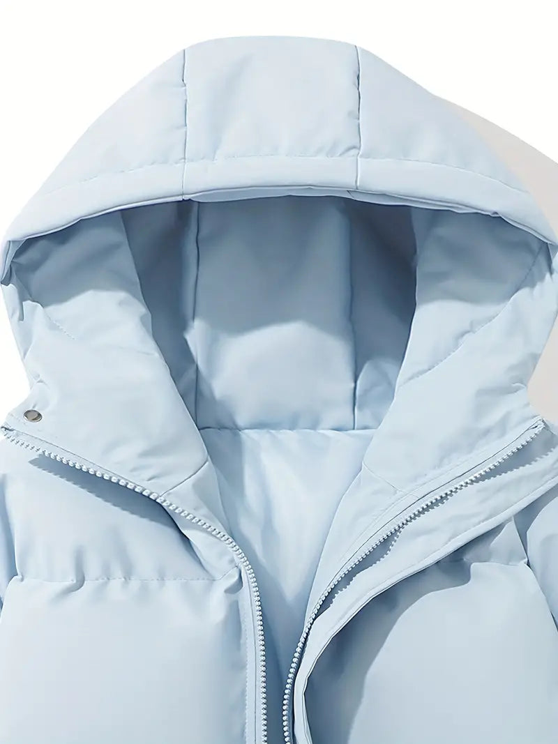 Women’s Hooded Padded Coat – Quilted Winter Outer Layer