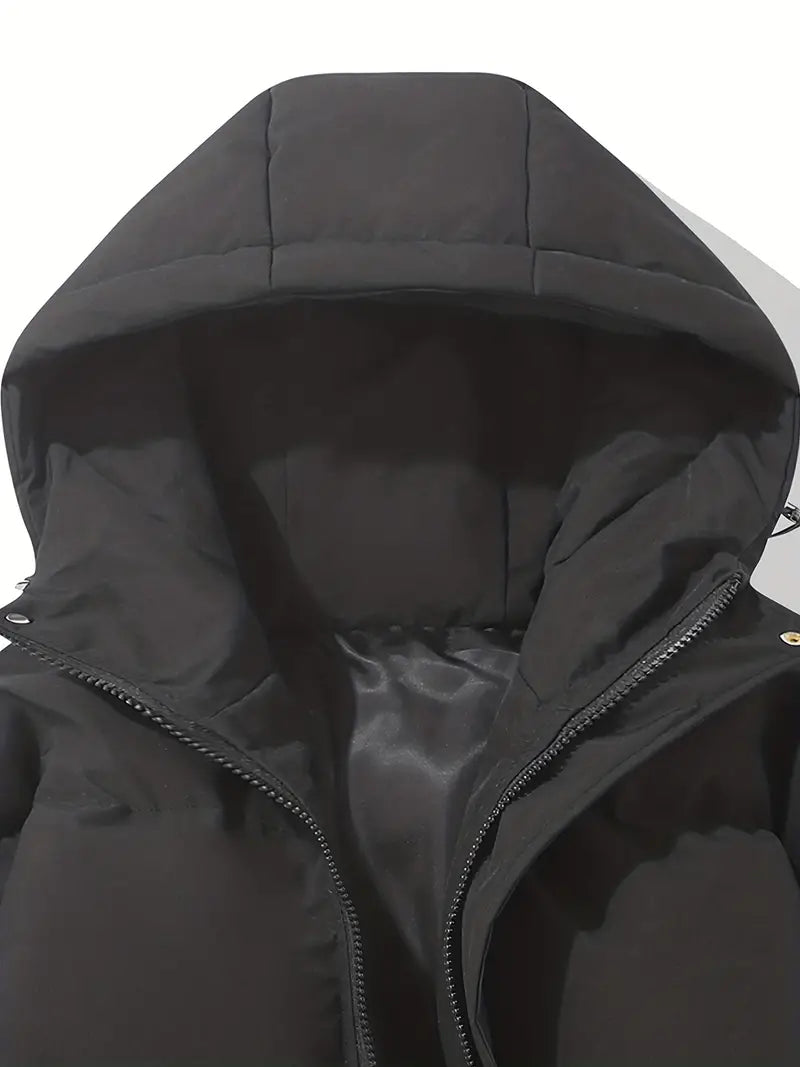 Women’s Hooded Padded Coat – Quilted Winter Outer Layer