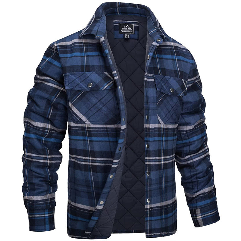 Men’s Checked Overshirt – Casual Everyday Layer