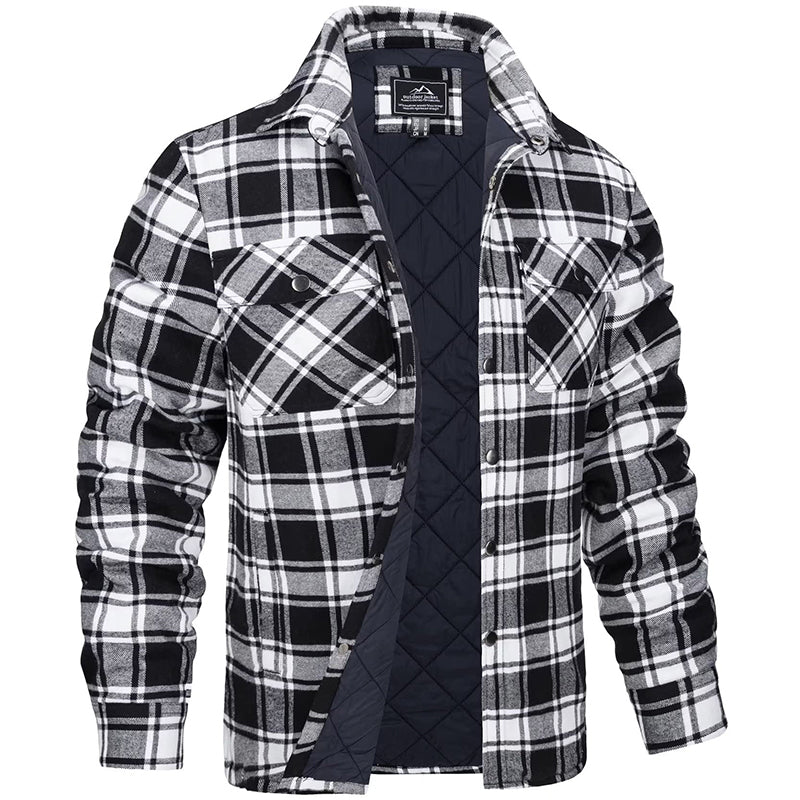 Men’s Checked Overshirt – Casual Everyday Layer