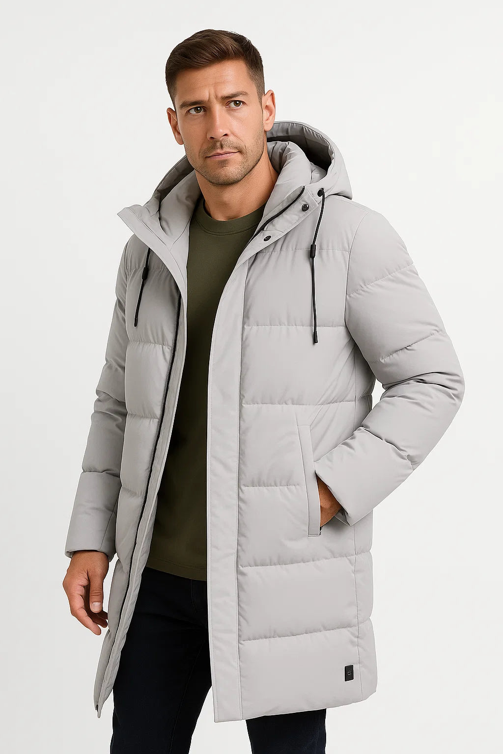 Men’s Hooded Puffer Jacket – Everyday Winter Outer Layer