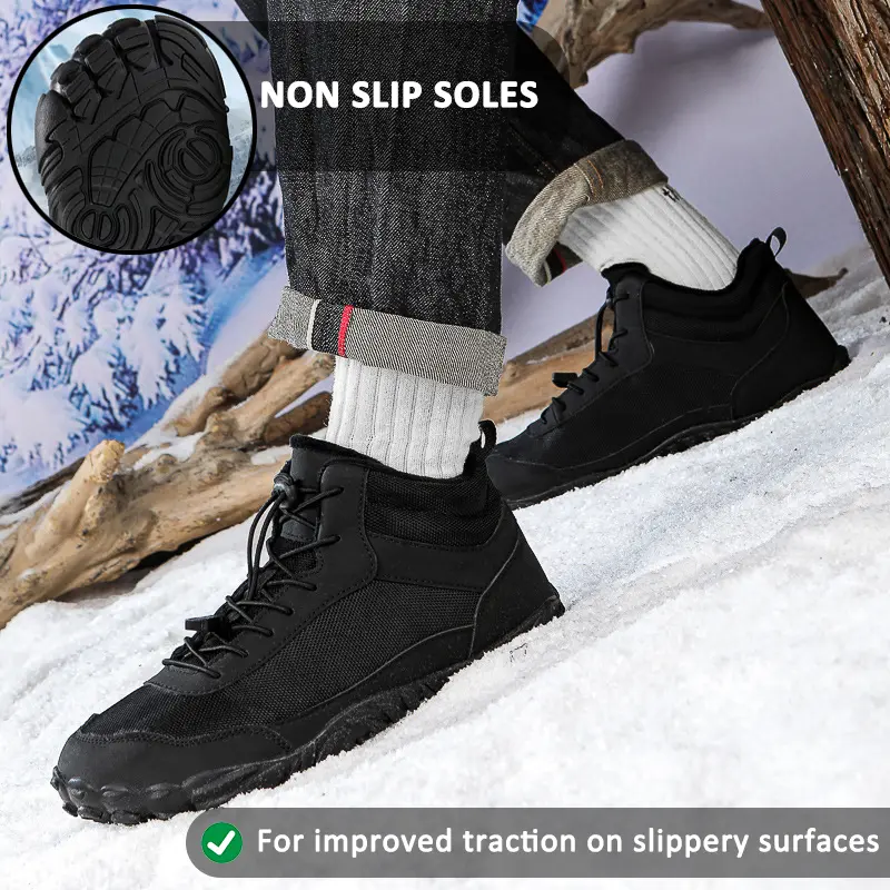 Unisex High-Top Waterproof Snow Boots | Breathable Warmth with Natural Walking Support