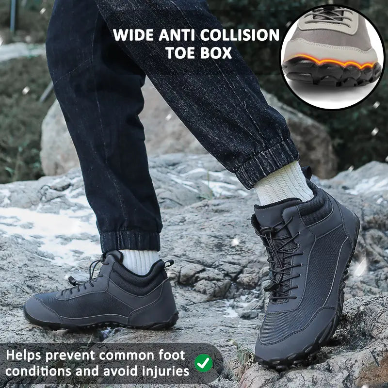 Unisex High-Top Waterproof Snow Boots | Breathable Warmth with Natural Walking Support
